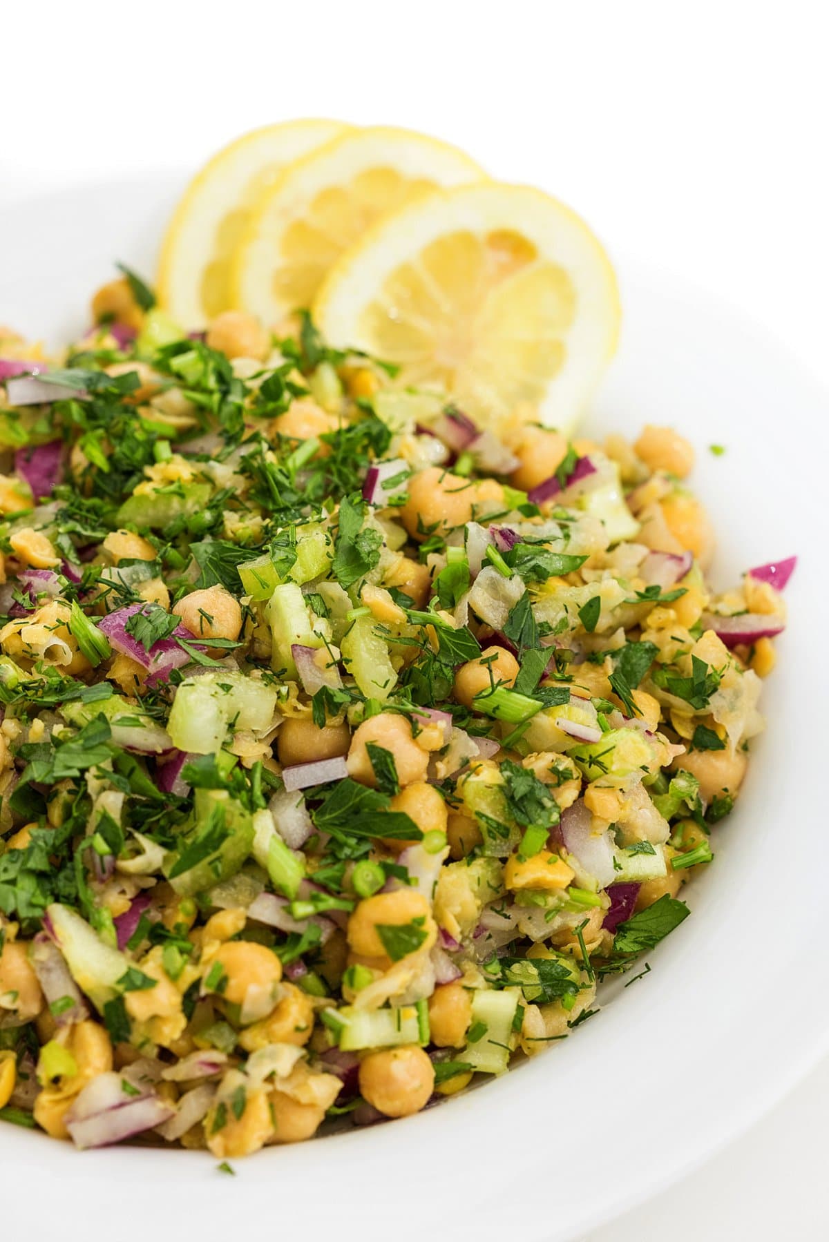 Smashed Chickpea Salad with Dill