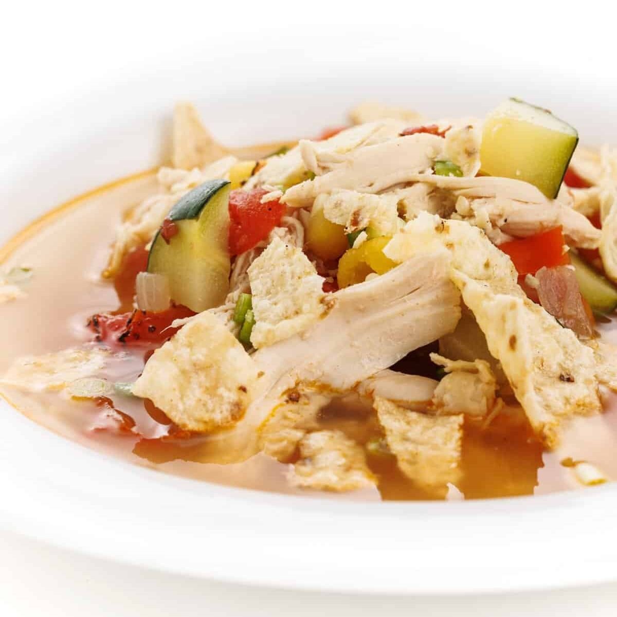 Chicken Tortilla Soup with Hominy