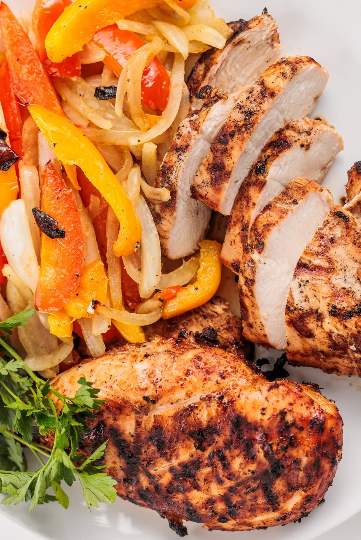 Grilled Chicken and Veggies with Ginger Soy Marinade